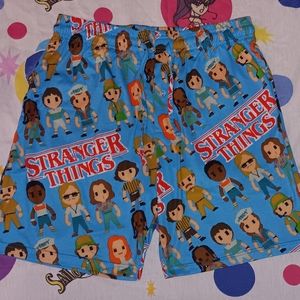 Stranger Things Netflix 92% Polyester 8% Spandex Shorts TV Show Series